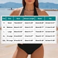 thumbnail image 3 of Gamivast High Waisted Bikini Sets for Women 2 Piece Swimsuit Halter Neck Twist Front Push up Top Solid Bottoms Summer Beach Pool Bathing Suit, 3 of 7