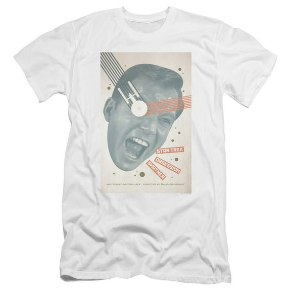 Star Trek Tos Episode 42 Premium Canvas Adult Slim Fit 30/1 T-Shirt White