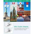 thumbnail image 6 of Cruise Power Strip with Foldable Plug, Outlet Extender 2 USB A 2 USB C Ports, Cruise Ship Essentials No Surge Protector, Multi Plug Wall Outlet, 2 Prong to 3 Prong Outlet Adapter, Japan Plug Adapter, 6 of 7
