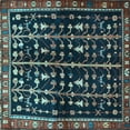 thumbnail image 1 of Ahgly Company Indoor Square Persian Light Blue Traditional Area Rugs, 8' Square, 1 of 4