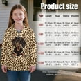 thumbnail image 7 of Chaqlin Leopard Print Dachshund Kids House Sweatshirt Quarter Zip Up Pullover Sweatshirts Cozy Comfy Casual for Home Lounge Loungewear Wear Size 13-14, 7 of 7