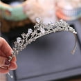 thumbnail image 5 of Elegant Crystal Tiaras For Unforgettable Moments, Princess Crowns With Rhinestones For Birthday Party, Prom And Photography Prop (Silver), 5 of 7