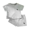 thumbnail image 4 of WhouRiu Boys Casual Embroidery Outfits Short Sleeve Tees And Shorts Sets Baby Summer Cute Clothes, 4 of 9