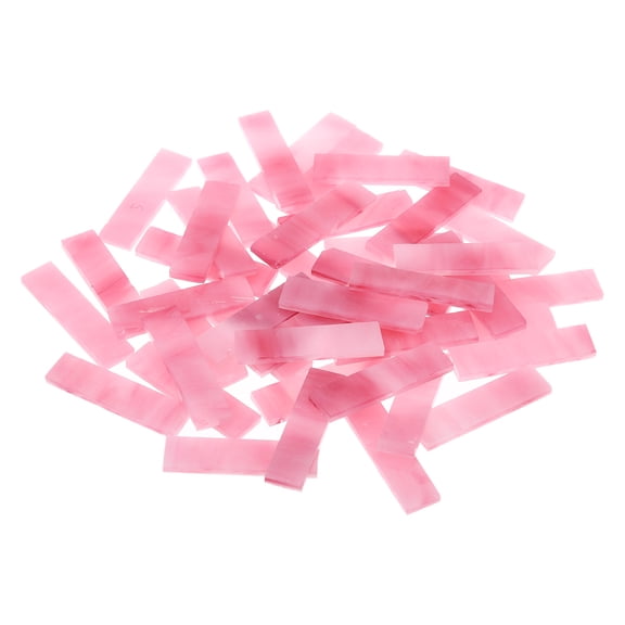 Stained Glass Strip, Peach Pink Mosaic Tiles 200g/7.05 oz