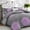 Purple, variant on 3pcs Queen Summer Large Bedding Set, Soft Fluffy Breathable Comforter, Grid Stitched Hotel Quality, AllSeason Warmth