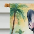 thumbnail image 3 of French Bulldog Luau House Flag, 3 of 7
