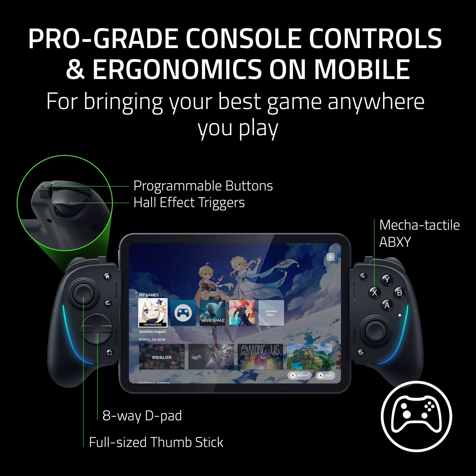 Razer Kishi Ultra - USB C Gaming Controller for Android, iPhone