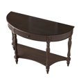 thumbnail image 6 of HAIXIAO Wood Half Moon Console Table With Drawer And Shelf, Vintage Curved Entryway Table For Hallway And Living Room,Deep Rustic Brown, 6 of 6