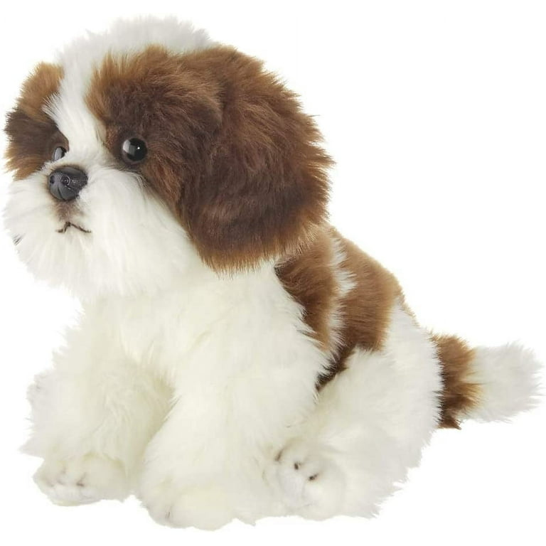 Bearington Bentley Plush Shih Tzu Dog Stuffed Animal, 13 Inches