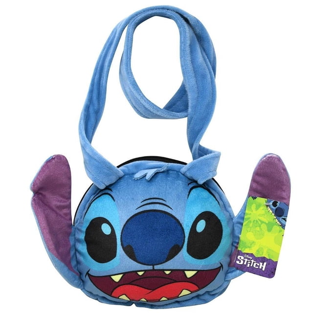 Bandolera Disney Plush Stitch azul y morado