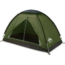 Unbranded Backpacking Tent for One 1 to 2 Persons Lightweight Waterproof Camping Hiking Tent for Adults Kids Scouts Easy Setup Single Layer 2.2x1.2m