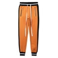thumbnail image 5 of Ma Croix Men's Skinny fit Two Tone Stripe Track Pants Jogger with Zipper Pockets, 5 of 7