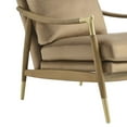 thumbnail image 4 of Modway Langford Performance Velvet Accent Armchair in Taupe Walnut, 4 of 9