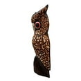 thumbnail image 6 of Balikraft Hand Made Wood Artisans "Burung Hantu" Forest Owl Family Set of 3 Decorative Eggskin Feather Figurines 8"H, 6 of 7