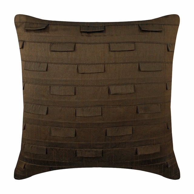 Funda de almohada decorativa, funda de almohada marrón, funda de almohada decorativa moderna, funda de almohada de 30 x 30 cm (12 x 12 pulgadas), funda de almohada cuadrada de seda artística, fundas
