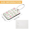 thumbnail image 5 of RATGON 2 Pack Luggage tag PU Leather with Stainless Steel Loop Sprouted Rose Travel Trip, 5 of 7