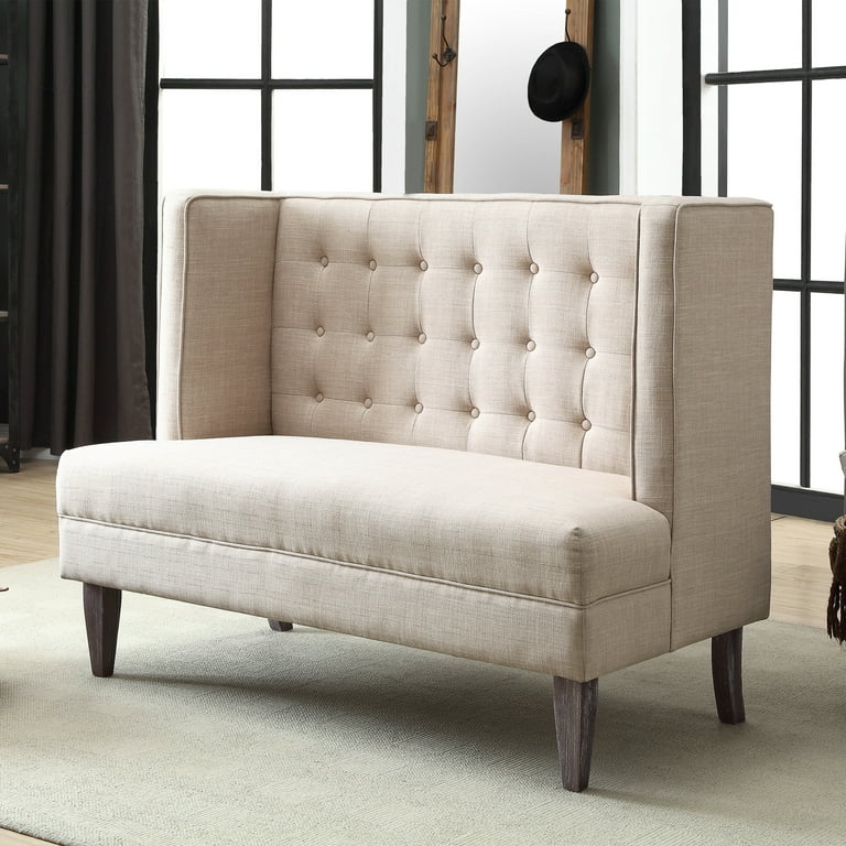High back upholstered bench deals