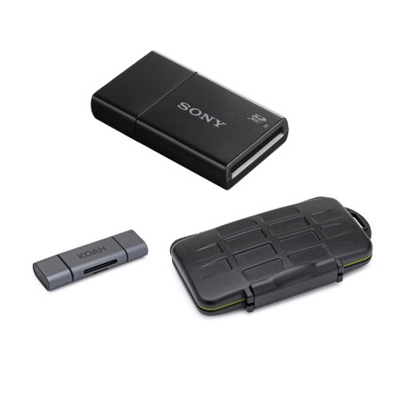 UPC: 0782314881437 | Sony UHS-II USB 3.1 SD Card Reader with Carrying Case and Card Reader Bundle