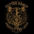 thumbnail image 2 of Women's Yellowstone Protect The Land Angry Wolf Dutton Ranch  Graphic T-Shirt, 2 of 4