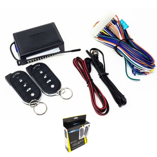 Scytek A15+ Keyless Entry Car Alarm Security System w/ Shock Sensor & 2
