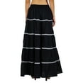 thumbnail image 4 of Bimba Jupe Longue Évasée en Coton pour Femmes Boho Maxi Bas Taille Élastique Vêtements, 4 of 12
