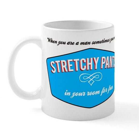 CafePress - Stretchy Pants Mug - 11 oz Ceramic Mug - Novelty Coffee Tea Cup
