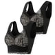thumbnail image 1 of Moda mujer encaje belleza espalda sólido correa abrigo más tamaño sujetador ropa interior Fridja  nalpqowj34289, 1 of 4