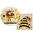 thumbnail image 6 of Z52LingLing Decoration Yellow Bee Gnome Figurine A – 5.11" Whimsical Garden Dwarf Ornament for Shelf, Desk & Home Decor, 6 of 9