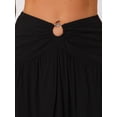 thumbnail image 5 of DARING DIVA Women High Waist Split Side Summer Maxi Beach Skirt M Black, 5 of 6
