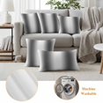 thumbnail image 3 of Gray White Ombre Outdoor Pillow Covers, Waterproof Decorative Throw Pillowcases Set of 2, Modern Abstract Art Farmhouse Gradient Couch Cushion Cases with Zipper for Outside Patio Garden Sofa 20"x12", 3 of 9