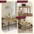 thumbnail image 4 of HOMCOM Folding Dining Table, Drop Leaf Table for Small Space, Natural Wood, 4 of 10
