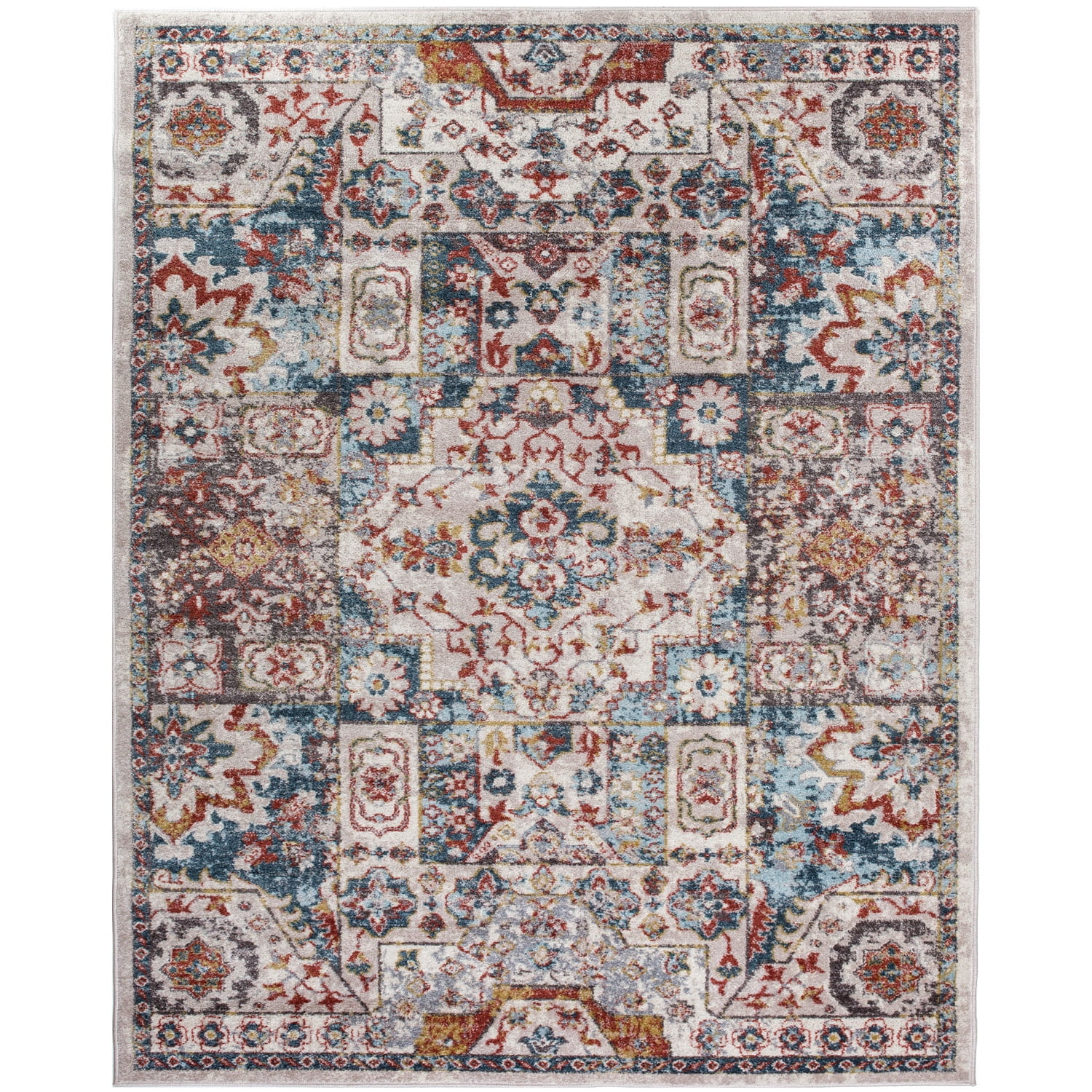 Super Soft Area Rugs 8' x 10'with Unique Colorful Pattern ...