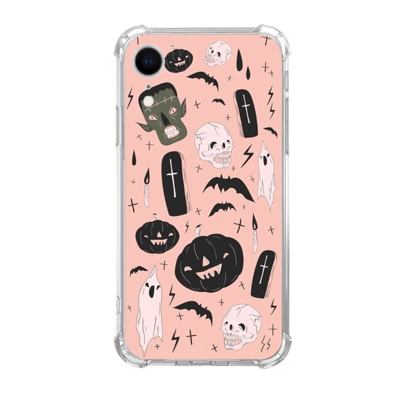 Halloween Ghosts Case Compatible with iPhone XR,Unique Trendy Design TPU Bumper Cover Case