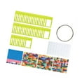 thumbnail image 4 of HILABEE 50 Pieces Rhinestones Storage Bag Small Beads Organizer Multipurpose Packaging Pouch Clear Window Container Self Sealing Bags Green, 4 of 9
