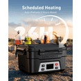 thumbnail image 5 of Mpow Heated Lunch Box for Men, Electric Lunch Box for Adults, 6.3 Cups Portable Food Warmer, 27000mAh Rechargeable Self Heating Food Heater with Memory Function, Automatic Keep Warm(Classic Black), 5 of 7