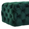 thumbnail image 4 of TOV Furniture The Kaylee Collection Modern Style Living Room Jumbo Velvet Upholstered Button Tufted Ottoman, Green, 4 of 5
