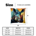 thumbnail image 5 of Rhinoceros Set of 2 - Chair Pillow Covers with Unique Patterns - Throw Pillow Inserts Included, Available in 16x16, 18x18, 20x20 Inches - Ideal for Home Decor,and Gifts, 5 of 6