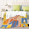 thumbnail image 4 of Blippi anti-pilling, suave, ligera, esponjosa y acogedora de lujo para hogar y cocina – Perfecta para niños y adultos,100X80cm, 4 of 6