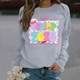thumbnail image 2 of Zhanying Chandail en Molleton Noir pour Femmes Col Rond Mignon Chandail Coupe Décontractée Manches Longues Tops d'Automne Pulls Basiques, 2 of 6
