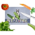 thumbnail image 2 of Caroline's Treasures Bull Terrier Black White Welcome Glass Cutting Board Large, 2 of 2