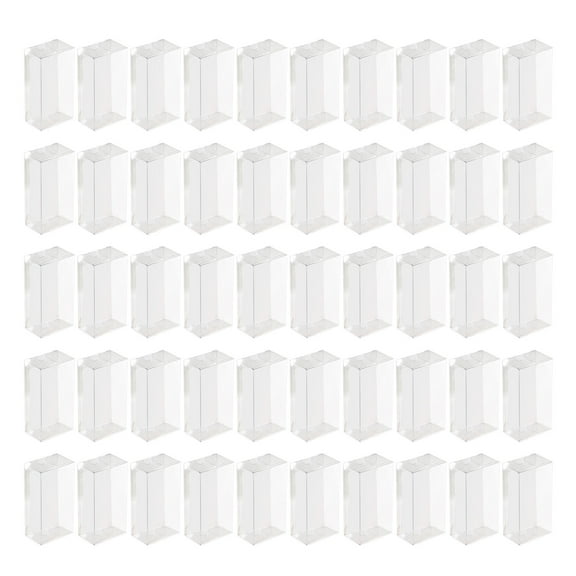 50pcs Clear Macaron Storage Box Dessert Packaging Boxes Pastries Display Case for Professional Baking Enthusiasts