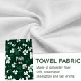 thumbnail image 5 of St. Patrick's Day Hand Towel Green Clover Print Kitchen Towel Dish Drying Towel Absorbent Polyester Fabric Irish Festival Decor Holiday Themed Towel for Kitchen Bathroom, 5 of 5