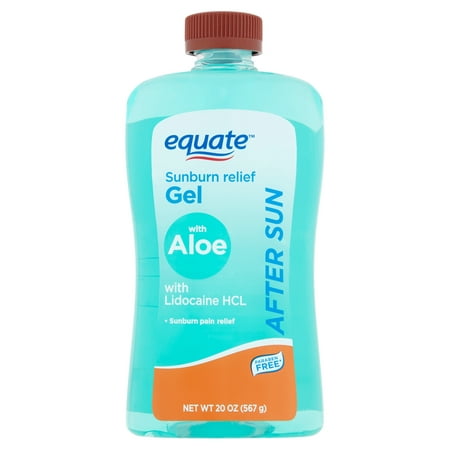 (3 pack) Equate After Sun Sunburn Relief Gel with Aloe, 20
