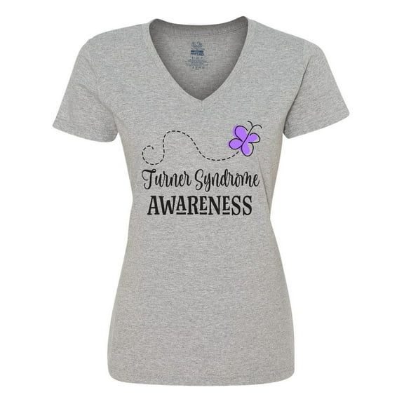 Inktastic Turner Syndrome Awareness Month Women's V-Neck T-Shirt