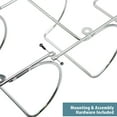 thumbnail image 2 of Sorbus Towel Rack Holder - Wall Mounted Storage Organizer for Towels, Washcloths, Hand Towels, Linens, Ideal for Bathroom, Spa, Salon, Modern Design (Silver), 2 of 10