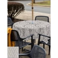 thumbnail image 5 of Outdoor Tablecloths with Umbrella Hole & Zipper, Black Grey Branches 60x60 Inch Square Tablecloths, Vintage Art Farmhouse Waterproof Table Cloth, Patio/Pool/Picnic Table Covers, 5 of 8