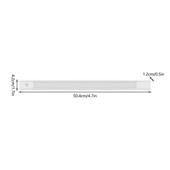 Led Strip Lights for Kitchen under Cabinet Led Ultra-Thin Cabinet Sensor Usb Wiring-Free Wardrobe Night Aisle Shoe Cabinet Hard Strip Wireless Led Strip Lights Flexible Led Strip Lights