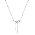thumbnail image 2 of Collar de acero de titanio para mujer, cadena de clavícula de perlas de alta gama que combina con todo, diseño de nicho, joyería ligera de lujo, 2 of 6