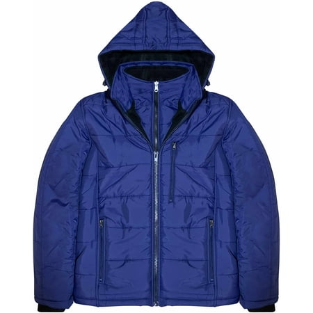 Men s Heavy Padded Full Fleece Insulated Jacket Negative Degree