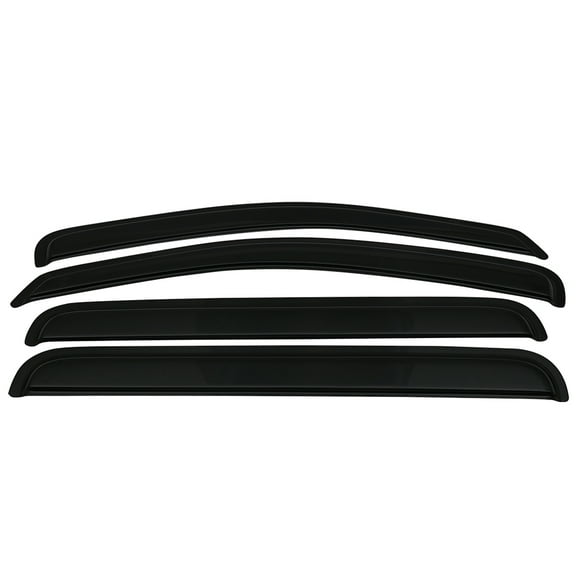 Ikon Motorsports Compatible with 04-10 Dodge Durango Acrylic Window Visors Vent Deflector Rain Guard 4Pc Set Outside Mount 2004 2005 2006 2007 2008 2009 2010